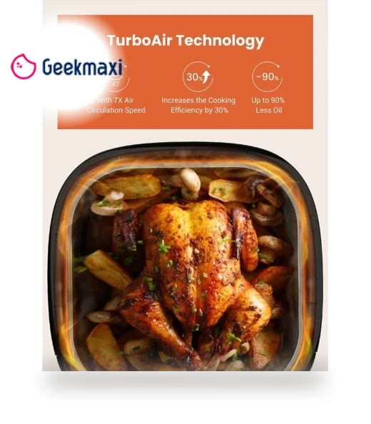 Smart Electric Air Fryer Oil-Free Non-stick Pan 5L — Air Fryers, Proscenic