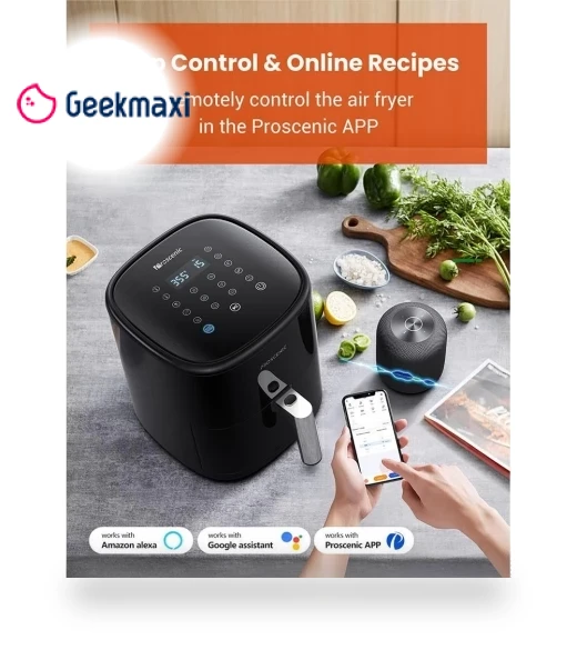 Smart Electric Air Fryer Oil-Free Non-stick Pan 5L — Air Fryers, Proscenic