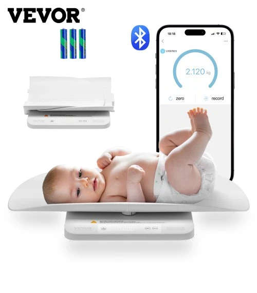 Smart Bluetooth Infant Weight Digital Scale with Hold Function — Baby Scales, VEVOR