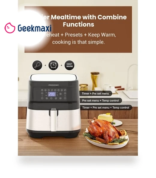 Smart Electric Air Fryer 1700W Oil-free Non-stick Pan — Air Fryers, Proscenic