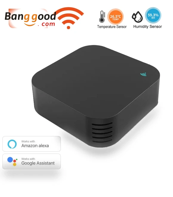 Smart IR Remote Control with Temperature and Humidity Sensor — Home Climate Control, Tuya