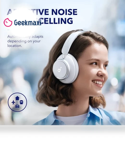 Space Q45 Headphones with Adaptive ANC, 50 Hours Playtime, Bluetooth 5.3 — Audio Gear, Anker