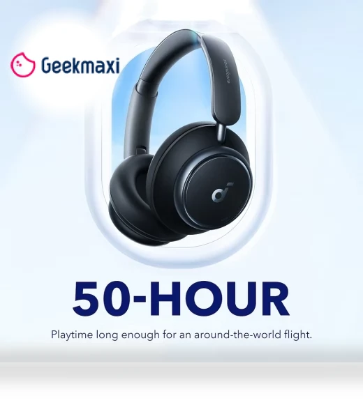 Space Q45 Headphones with Adaptive ANC, 50 Hours Playtime, Bluetooth 5.3 — Over-Ear Headphones, Anker