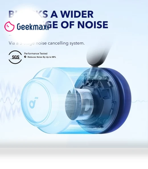 Space Q45 Headphones with Adaptive ANC, 50 Hours Playtime, Bluetooth 5.3 — Over-Ear Headphones, Anker