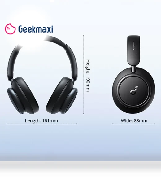 Space Q45 Headphones with Adaptive ANC, 50 Hours Playtime, Bluetooth 5.3 — Over-Ear Headphones, Anker