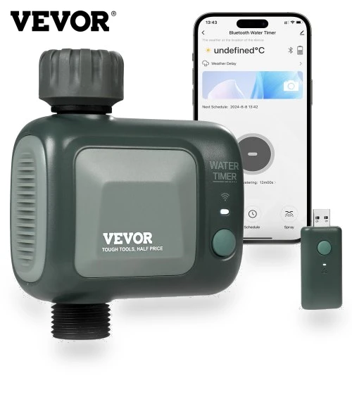 WiFi Sprinkler Timer with Voice Control — Hose Timers, VEVOR