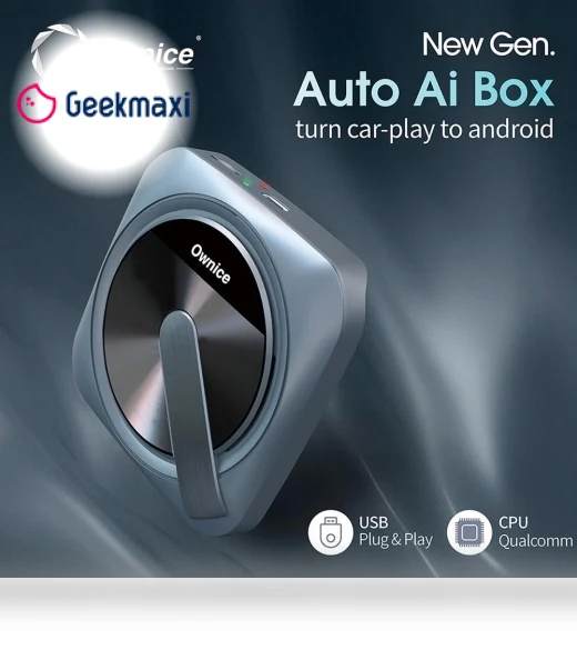Wired to Wireless Android Auto Ai Box — Stereo Receivers, Ownice