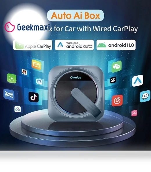 Wired to Wireless Android Auto Ai Box — Stereo Receivers, Ownice