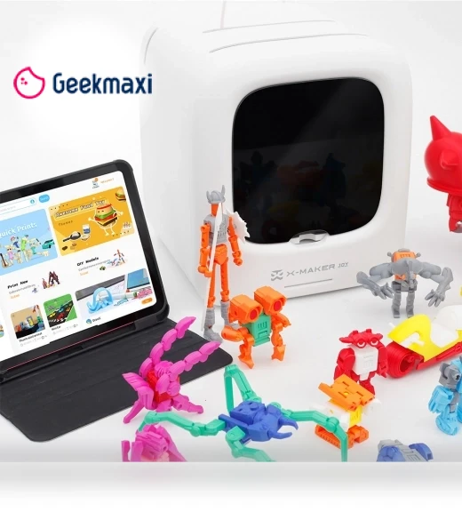 3D Printer for Kids with AI Voice Interaction, Smart App Control — Interactive Figures & Robots, AOSEED