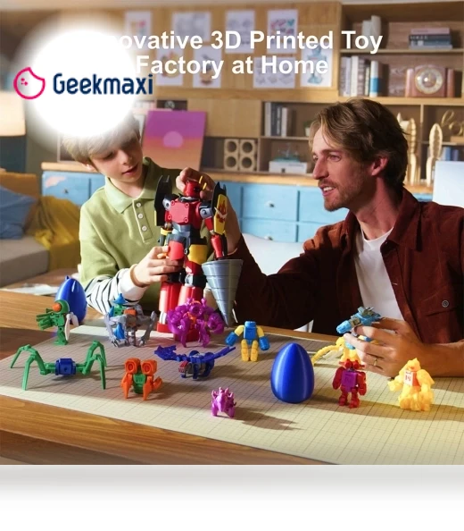 3D Printer for Kids with AI Voice Interaction, Smart App Control — Interactive Figures & Robots, AOSEED