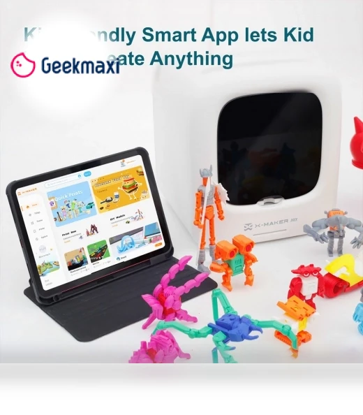 3D Printer for Kids with AI Voice Interaction, Smart App Control — Interactive Figures & Robots, AOSEED