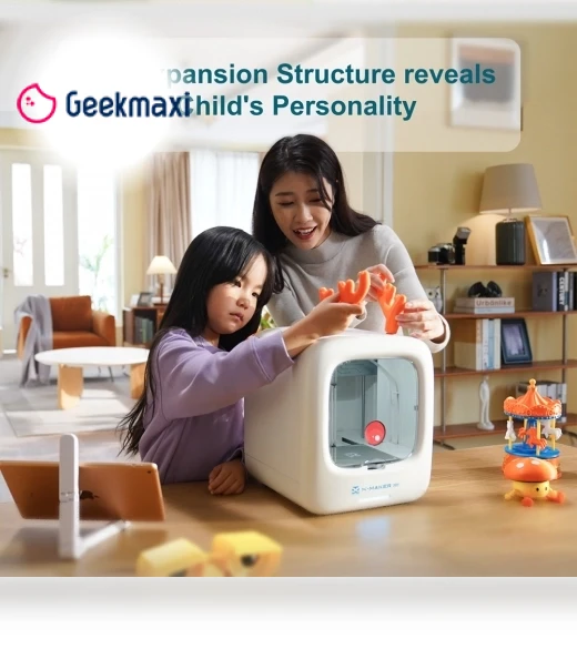 3D Printer for Kids with AI Voice Interaction, Smart App Control — Interactive Figures & Robots, AOSEED