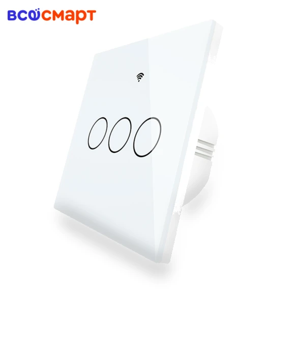 Smart Switch Sensor without Grounding, Zigbee, 3 Buttons, 100-240V — Smart Home Hubs & Controllers, MOES