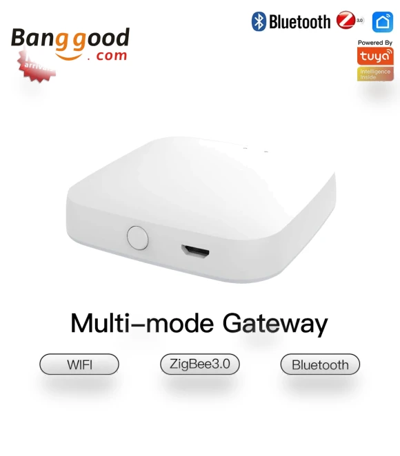 Multimode Smart Gateway ZigBee3.0 WiFi Bluetooth Mesh Hub — Smart Home Hubs & Controllers, MoesHouse