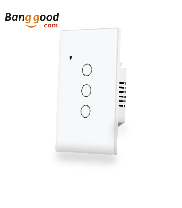 Smart WiFi Light Switch with Touch Glass Panel — Smart Home Modules, MoesHouse