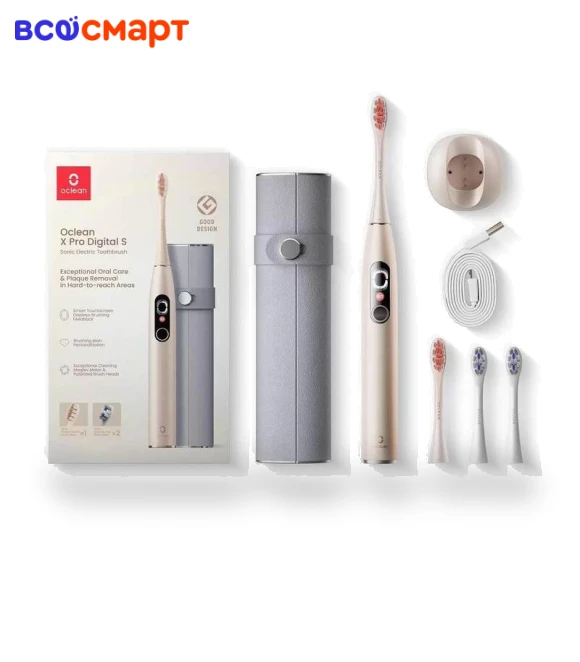 Electric Toothbrush Kit with Digital Display and Multiple Brush Heads — Sonic Electric Toothbrushes, Oclean