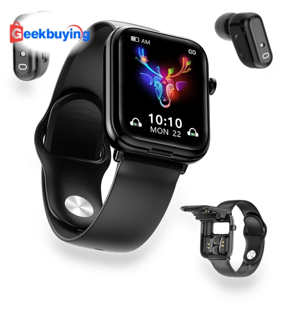 2 in 1 Smartwatch with TWS Earbuds — Fitness Bands, Other
