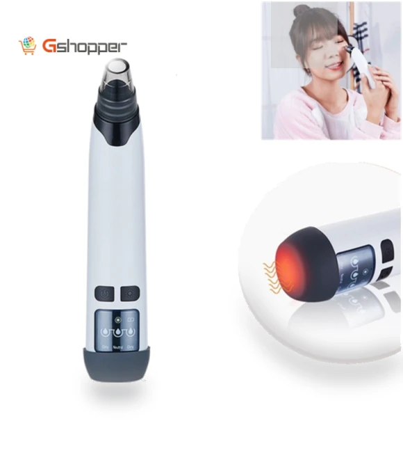 3-in-1 Temperature Sensor Blackhead Meter Heated Electric Pore Cleanser — Blackhead & Blemish Removers