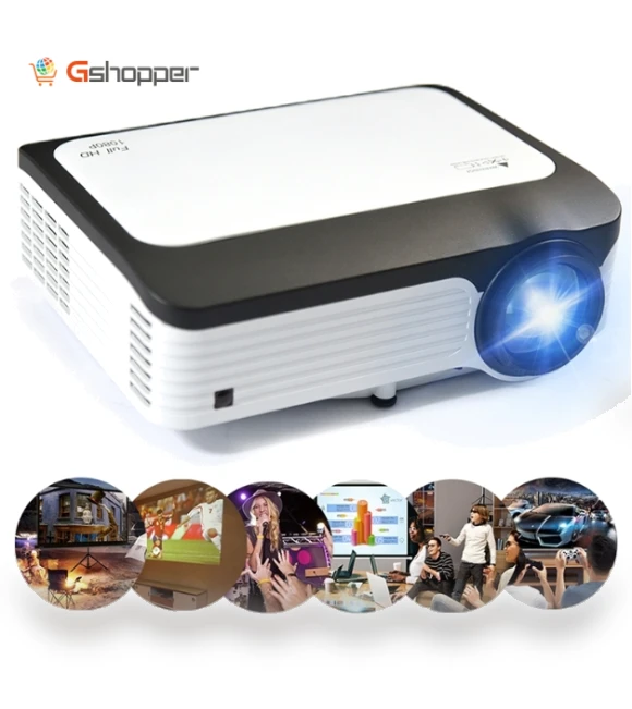 5 inch 200 ANSI Lumen HD Smart Projector — Home Theater Projectors, WEJOY