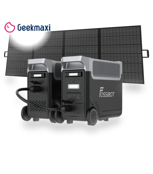 Portable Power Station with Extra Battery and Solar Panel Kit — Portable Power Solutions, FOSSiBOT