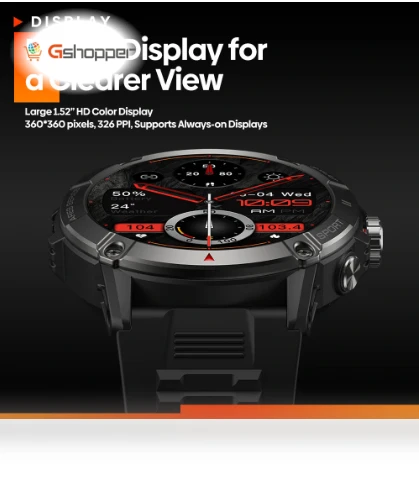 Large 1.52 inch IPS Voice Calling Smart Watch — Smartwatches, Zeblaze