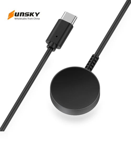 Type-C Port Magnetic Metal Watch Charger — Smartwatch Charging Solutions, Samsung