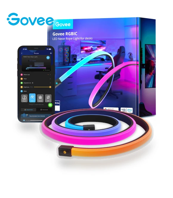 RGBIC LED Neon Rope Lights for Desks — LED Strips, Govee