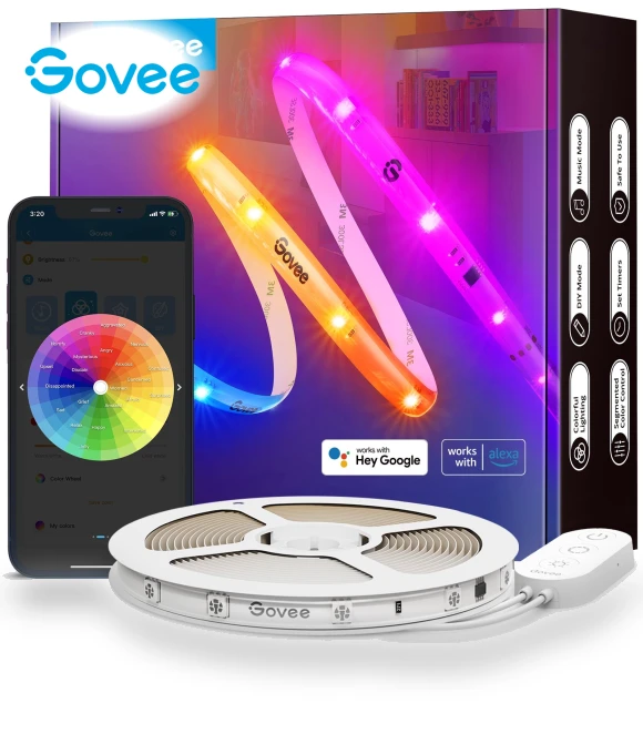 RGBIC LED Strip Lights With Protective Coating — LED Strips, Govee