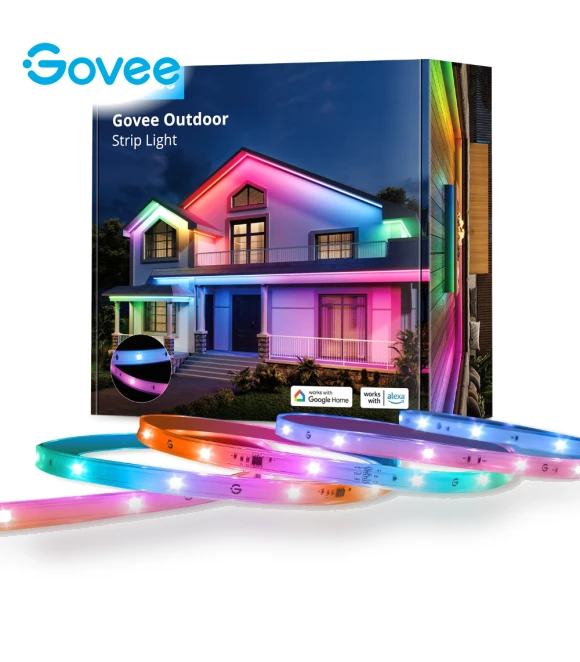 Wi-Fi RGBIC Outdoor Strip Lights — Garden Illumination, Govee
