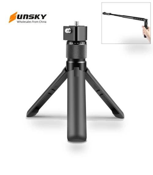 Rotary Handle Desktop Tripod Stand — Monopod Heads, PULUZ