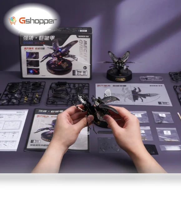 The Storm Beetle DIY Moveable Mechanic Organism 3D Puzzle — Educational, Robotime