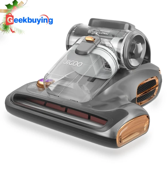 Dual-Cup Smart Bed Vacuum Cleaner for Mattress with UV Light — Portable Vacuums, JIGOO