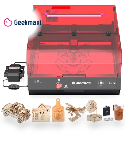 Laser Engraving Machine with Built-in Camera — Engraving Equipment & Accessories, Mecpow