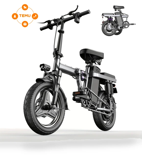 14'' Folding Electric Bicycle with Removable Battery — E-Bikes