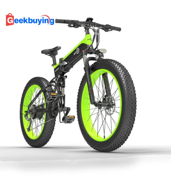Fat Tire Folding Electric Mountain Bike — E-Bikes, Bezior