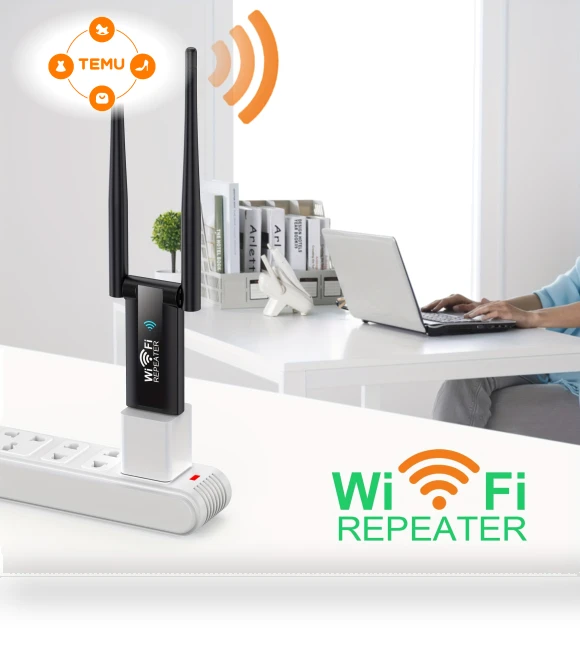 300m High Speed USB Wireless Repeater, WiFi Amplifier 2.4g — Repeaters