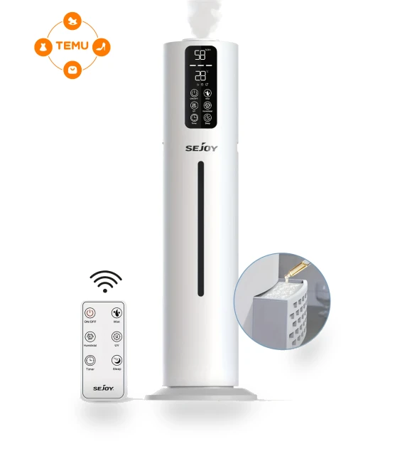 Ultrasonic Humidifier with Smart Humidity Control for Large Room — Air Moisturizers, Sejoy