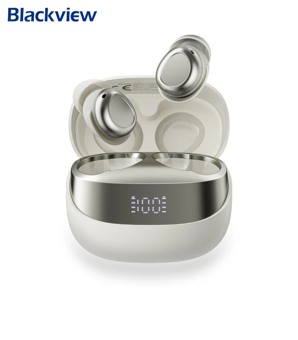Smart LED Power Display PNC Noise Reduction Sleep Mode In-ear TWS Earbuds — In-Ear Headphones, Blackview