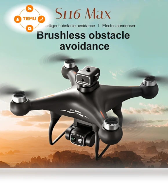 Brushless Remote Control Drone with Dual Camera and Obstacle Avoidance — Drones, GoolRC