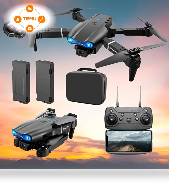 Professional Remote Control Drone with Dual Cameras, Foldable Quadcopter — Drones, SOAMOEU