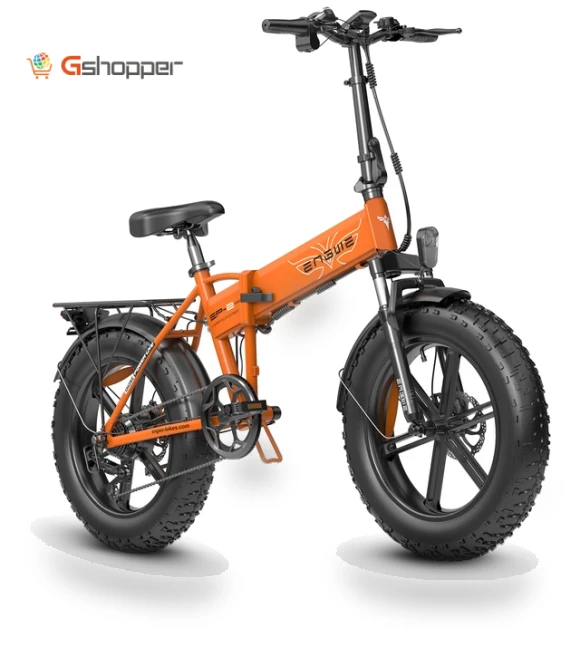 Fast, Foldable Fat-Tire Mountain Bicycle — E-Bikes, ENGWE