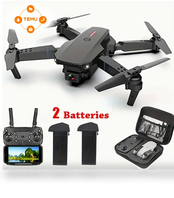 Foldable RC Drone with Camera and App Control — Drones, E88