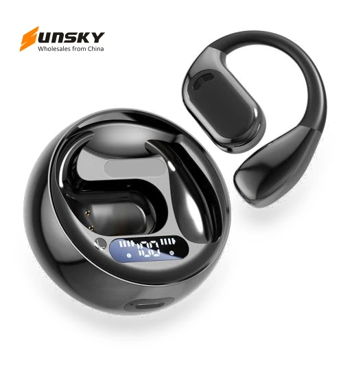Intelligent AI Translation On-Ear Digital Display Bluetooth Earphone — Bluetooth Headsets