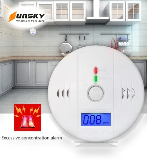 Carbon Monoxide Detector Sensor Unit with LCD — Carbon Monoxide Detectors