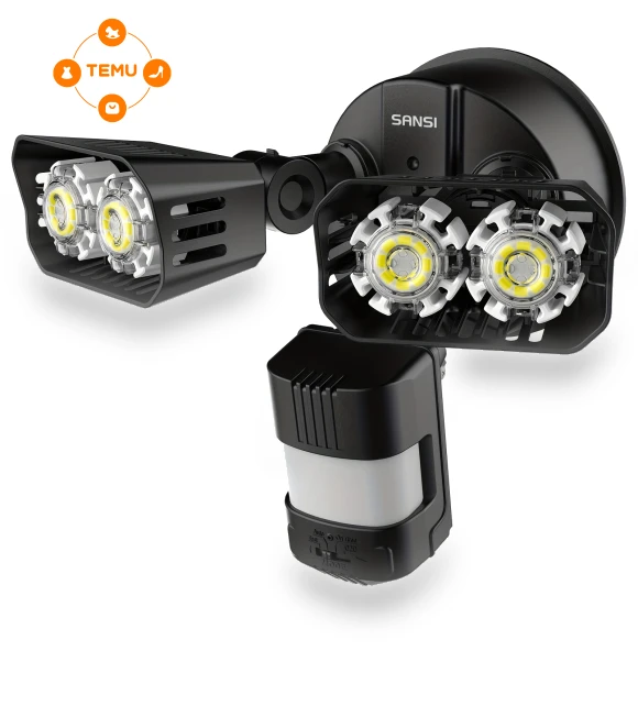 18W LED Motion Sensor Outdoor Light — Outdoor Security & Flood Lighting, Sansi
