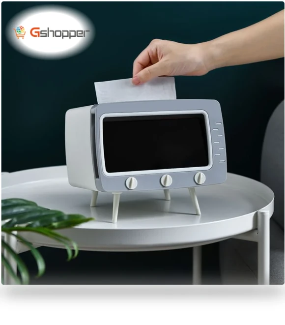 2 In 1 Mobile Phone Viewing Bracket & TV Tissue Box — Phone Stands