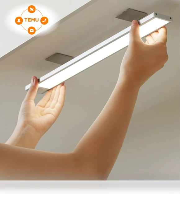 LED Motion Sensor Light - Dual-color Changing, Wireless & USB Rechargeable — Under-Cabinet Mounts, Gicook