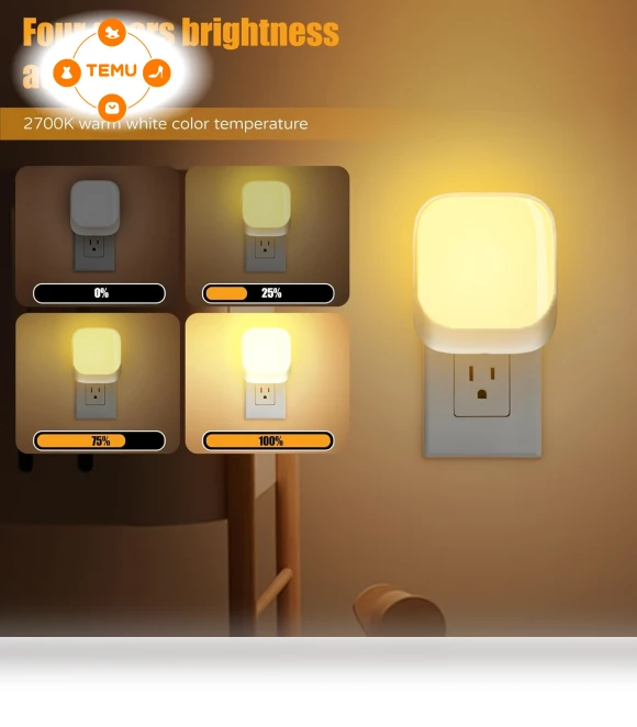 Plug-in LED Night Light with Wall Sensor — Night Lights