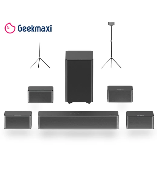 7.1 Soundbar with Wireless Subwoofer and Speaker Stands — Sound Bars, Ultimea