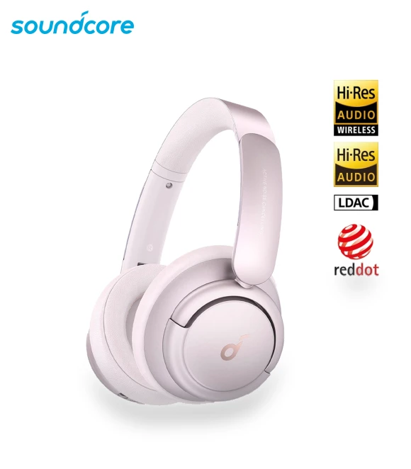 Noise-Cancelling Headphones with LDAC — Over-Ear Headphones, Soundcore